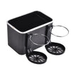 Car Armrest Cup Holder Storage Box with dual cup holders and extra storage for car interior organization.