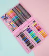 Deluxe Childrens Stationery Artist Painting Gift Box with colored markers, paints, and drawing supplies.