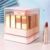 Cosmetic Organizer for Beauty Plastic Jewelry Storage showcasing elegant lipstick compartments and a modern design.