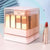 Cosmetic Organizer for Beauty Plastic Jewelry Storage showcasing elegant lipstick compartments and a modern design.