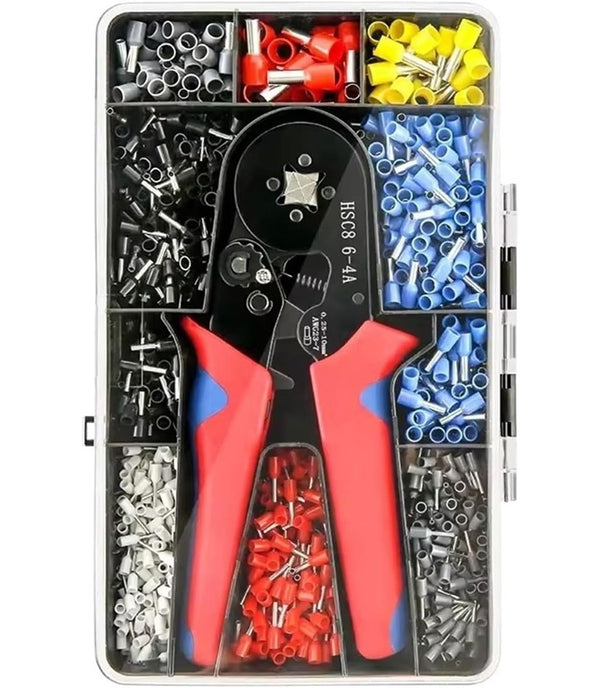Ratchet Crimping Tool with 1200 Terminal Pieces