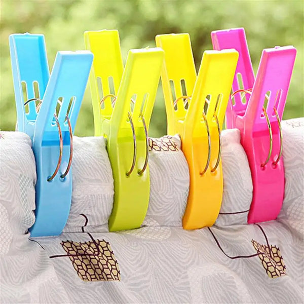 Set of 6 Plastic Drying Clothing Clips