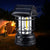 Portable Solar USB LED Lantern Outdoor Lamp with solar panel for camping and outdoor use.