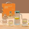 5-Piece Elegant Glass Water Pitcher Set