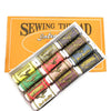12-Color Boxed Household Sewing Thread Set featuring vibrant spools for home sewing and embroidery projects.