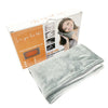 Graphene USB Hand Warmer Bag with packaging and user demonstrating warmth feature.