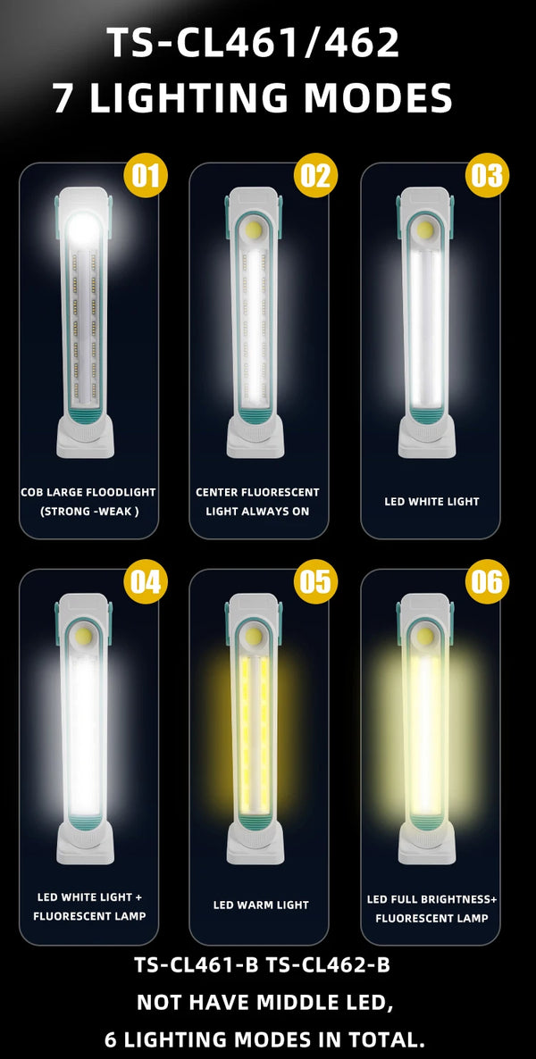IP44 Solar & Type-C Portable Outdoor Lamp