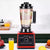 Multifunctional Professional Blender with visible ingredients in jar and control panel on countertop.