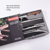 6 Piece Kitchen Cooking Knives Set displayed in a two tuck end box, ideal for daily use and meal preparation.