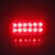 12 LED Super Bright 12-24V LED Light Bar with red illumination for enhanced visibility in low-light conditions.
