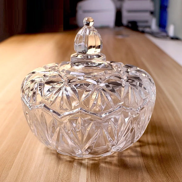 Luxury Glass Candle Jar with Lid