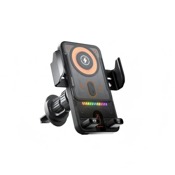 Universal ABS 15W Wireless Fast Car Charger Mount for safe and convenient phone charging while driving.