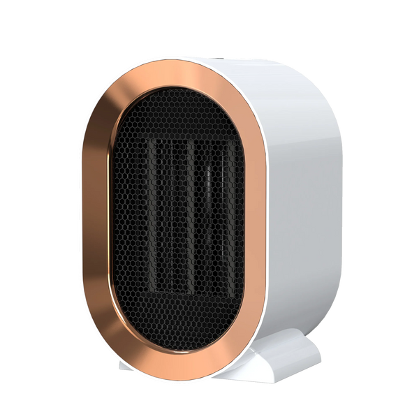 Portable PTC Electric Fan Heater with a sleek design for efficient personal heating in small spaces.