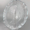 Gold Rimmed Flower Glass Charger Plate