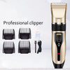 Professional Rechargeable Electric Hair Trimmer with clipper attachments and cleaning oil for precise grooming.