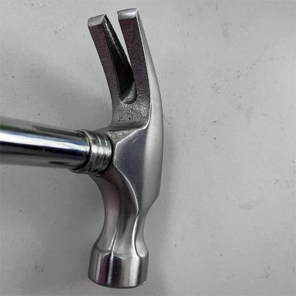 Close-up of the Steel Roofing Claw Hammer head showcasing its strong claw design for efficient nail removal.