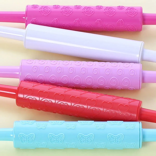 Embossing Colourful Baking Dough Rolling Pin