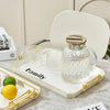 Cream White Rectangular Luxury Serving Tray