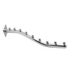 Wall Mounted Metal Multi-functional Waterfall Hook showcasing a sleek, chrome design for efficient garment storage.