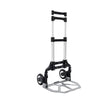 Lightweight Household Suitcase Cart with an adjustable handle and sturdy wheels for easy transportation of goods.