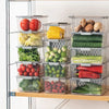 Two-Compartment Fruit & Vegetable Storage Box