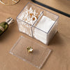 4Cotton Swab Balls Box Cotton Pads Holder Organizer