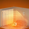 Customize Logo 1000W Energy Efficient Space Heater showing heat distribution in a cozy room.