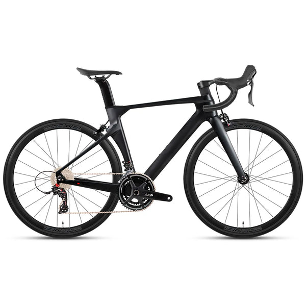 2nd Generation 24-Speed Flat Bar Road Bike with sleek design and flat handlebars for a comfortable ride.