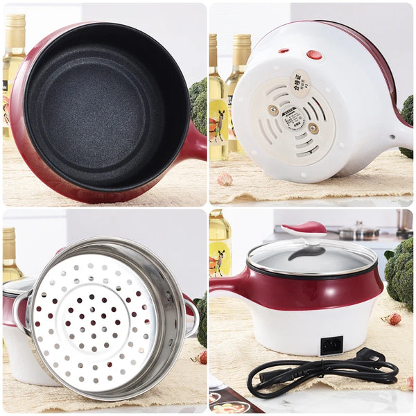 Mini Electric Rice Cooker with Steamer