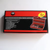 46-Piece All-in-One Socket Wrench Tool Set packaging, compact design, includes various socket sizes and bits.