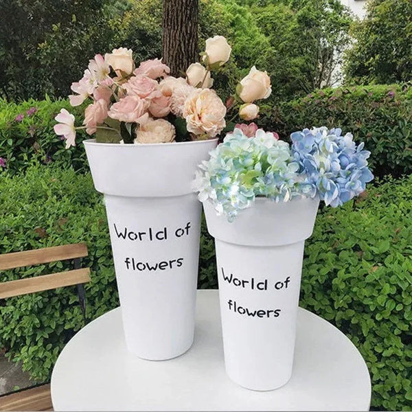 European French Style Flower Bucket Planter Pot