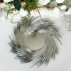 Silver Sparkle Sun Design Charger Plate with elegant sunburst design and reflective center for stylish table settings.