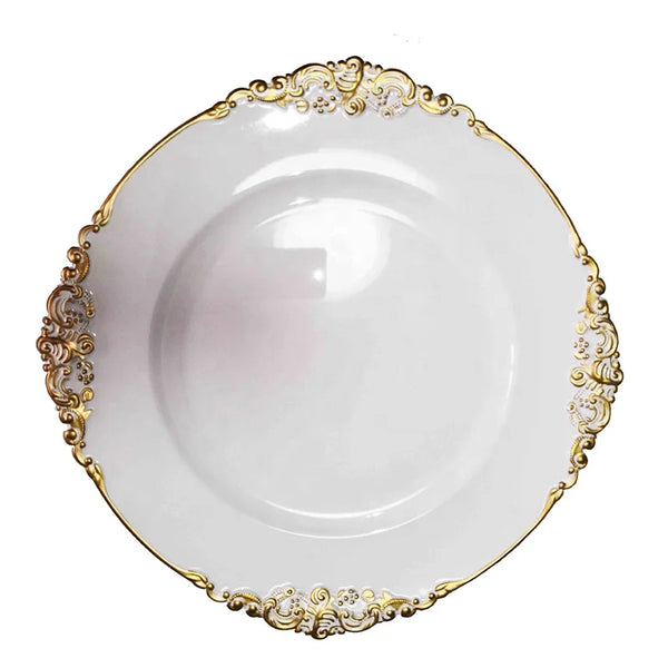 Antique Reef Gold Charger Plate