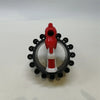 Manual Soft Bullet Toy Blaster with Rotating Drum showing the front view and colorful design.