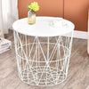 Modern MDF Veneer Dining Table showcased in a stylish setting with a white geometric base and a minimalist design.