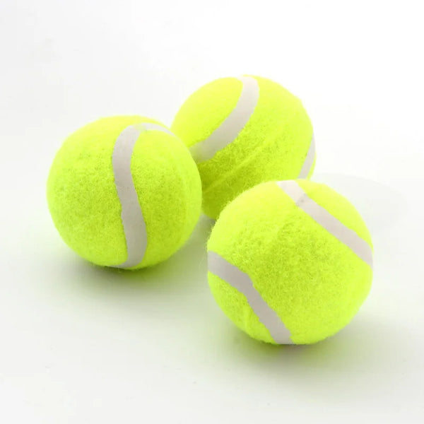 Anti-abrasion Practice Tennis Ball set, durable and bright yellow for enhanced practice and training.