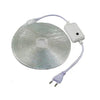 220V High Voltage Light Strip on a spool with power switch for easy use in various lighting applications.