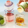 Easy Release Whiskey Ice Ball Maker with Lid