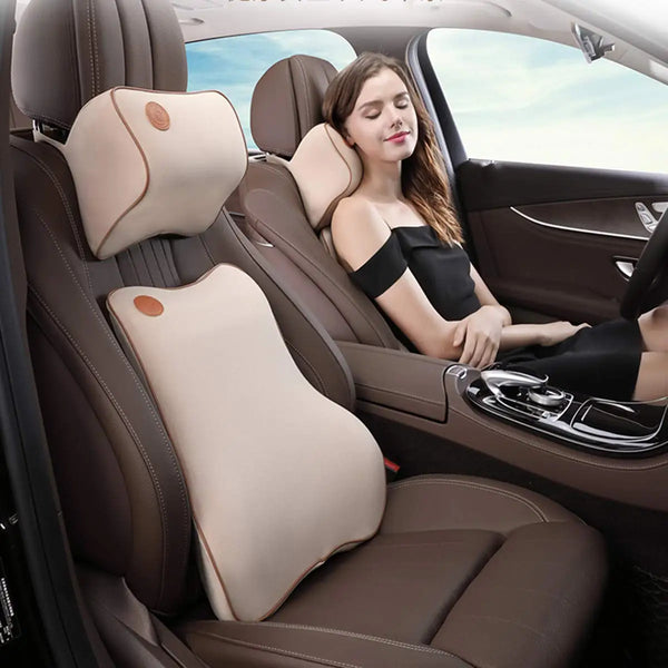 Polyester Car Cushion and Massage Lumbar Support