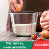 Heat-Resistant Glass Measuring Cup with Handle