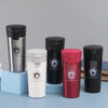 500ml Vacuum Insulated Thermos Bottle collection in various colors on display.