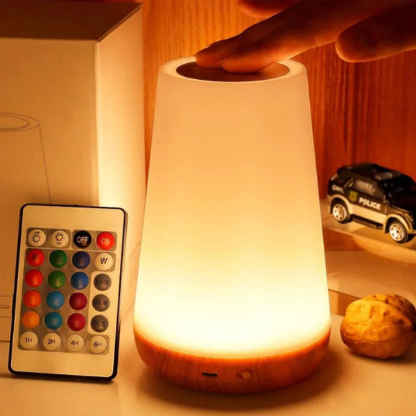Portable USB Rechargeable Remote Control Dimmable Touch Lamp