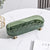 Household Kitchen Chopsticks Draining Tray on a marble table, featuring a green design and golden feet for stylish organization.