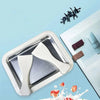 Mini Frozen Treat Maker accessories including a metal tray and two spatulas for creating frozen desserts at home.