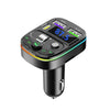 C15 BT Portable Car MP3 Player with USB ports and LED display for FM tuning.