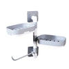 Wall Mounted Rotatable Draining Multi Layer Soap Rack