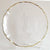 Gold Rimmed Flower Glass Charger Plate