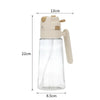 Glass Oil Dispenser Bottle with Flip Cap and Handle 680ml
