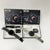 AH19 Smart Connected Watch with Wireless Earphones displayed in packaging with multiple bands and earphones.