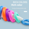 Rainbow Tower Duck Stacking Ring Toy showing colorful rings to develop color perception in toddlers.